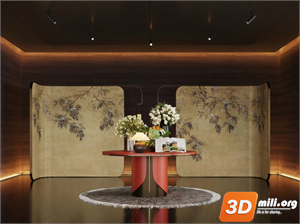 Lobby Decoration Skp Files 